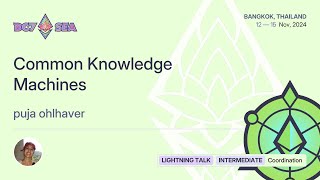 Common Knowledge Machines [upl. by Mahmud]