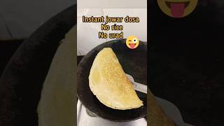 Instant jowar dosa without rice urad dal  shortsfeed [upl. by Anahgem219]