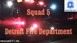 Ride along Squad 5 Detroit Fire Department [upl. by Aiyn303]