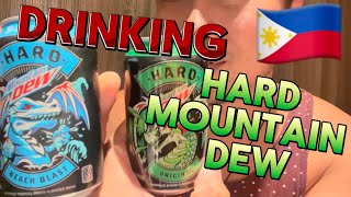 Product REVIEW Mountain Dew HARD In the Philippines 🇵🇭 [upl. by Reifinnej341]