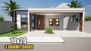 CASA MODERNA Y HERMOSA 10X20 LUIS ARQ 2024 [upl. by Holle]