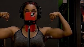 Arms workout 💪🏻 vlog  vlog fitfreak fitnessaddict [upl. by Church]