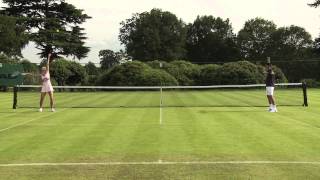 Djokovic vs Sharapova Sharpshooting [upl. by Barnabas]