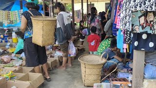 Pasar dayak tradisional di pedalaman kalimantan tengah tumbang lahang [upl. by Nahsar224]