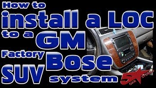 How to connect a High to Low level adapter in a GM full size SUV with a Bose system [upl. by Alurta791]