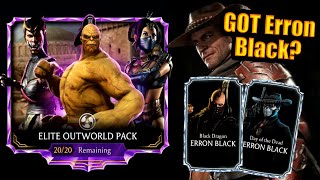 MK Mobile Elite Outworld Diamonds Pack Just RAINED Erron Blacks I Aint Complaining [upl. by Brittne]