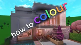 MY COLOR CODES  How to Color Your Builds in Bloxburg [upl. by Kovacs]