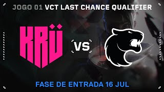 FURIA x KRÜ Esports Mapa 1 Split  VALORANT Last Chance Qualifier Americas [upl. by Melanie]