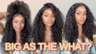 BIG AS THE WHAT BIG HAIR Deep Curly Hair with 4C Edges HD Lace Wig  Cynosure Hair [upl. by Pallua]