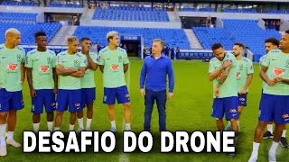 NEYMAR E SELEÇÃO NO DESAFIO DO DRONE COMPLETO [upl. by Sera]