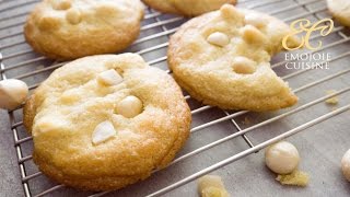 White Chocolate Macadamia Nut Cookies Recipe [upl. by Herahab]