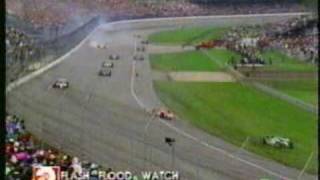 92 Indy 500  Rick Mears Emerson Fittipaldi and Jim Crawford crash [upl. by Gensler]