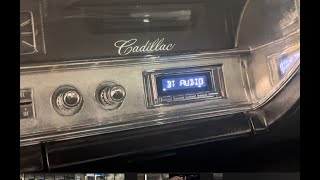 Installation and review of Custom Autosounds USA740 with Bluetooth for your 1967 Cadillac [upl. by Sisile]