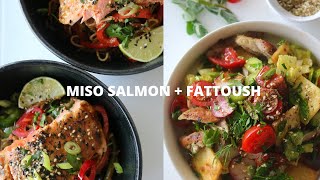 MISO SALMON  FATTOUSH  FULL RECIPES [upl. by Nagap]