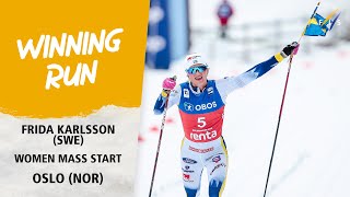 Karlsson goes solo to win 50 Mass at Holmenkollen  FIS Cross Country World Cup 2324 [upl. by Ruff]