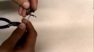 How to make WWII M1 Helmet Chinstraps Part 2 J hook [upl. by Kain202]