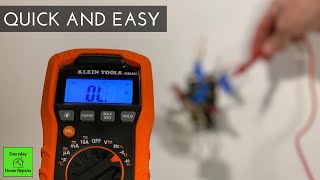 How To Trace Wires In A Wall  Multimeter Continuity Test [upl. by Harvey]