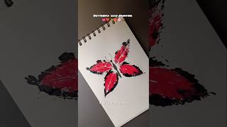 Butterfly leaf painting✨ shorts viral craft [upl. by Liagiba]