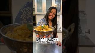 NADRU YAKHNI KASHMIRI WAZWAN SYTLE LOTUS STEM CURRY BY MASTERCHEF OINDRILA  VEGETARIAN RECIPE [upl. by Imak]