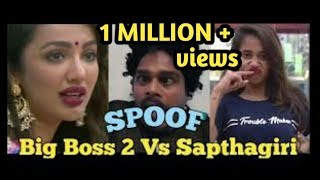 telugu hero and comedian saptagiri angry on bigg boss 2  funny spoof [upl. by Helaina]