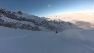 Ski Freeride Engelberg Titlis Steinberg und Galtiberg [upl. by Nemzzaj115]