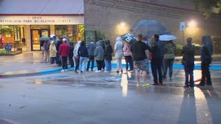 Polls are now open Dallas County voters are lining up outside polling locations [upl. by Benjamen]