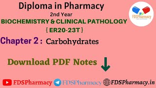 CH  2 Carbohydrates  Biochemistry amp Clinical Pathology  DPharma 2nd Year Notes [upl. by Avert990]