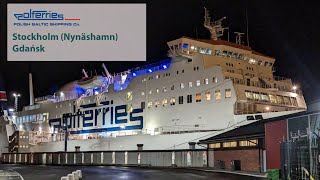 18 hours ferry trip from Nynäshamn 🇸🇪 to Gdańsk 🇵🇱 with Polferries [upl. by Saile]