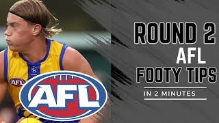 AFL Round 2 Footy Tips [upl. by Oslec595]