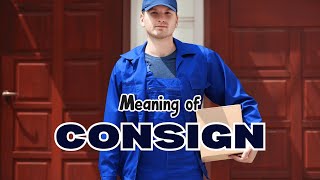 What is the meaning of Consign [upl. by Nosemyaj388]