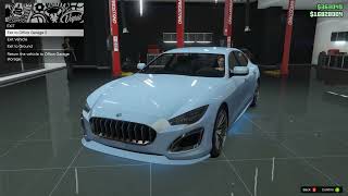 GTA 5 Lampadati Cinquemila Maserati Quattroporte DLC Vehicle Customization [upl. by Inahet300]