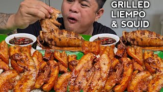 GRILLED LIEMPO  GRILLED SQUID  MUKBANG WITH RECIPE  MUKBANG PHILIPPINES [upl. by Assyla]