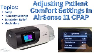 Adjusting Patient Settings on AirSense 11 CPAP [upl. by Warram]