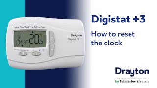 How to set the clock on the Drayton Digistat 3 [upl. by Anica460]