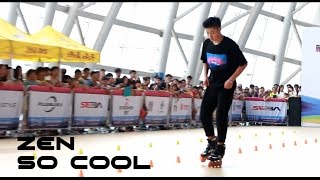 Zhang Hao 1st Junior Men  National Freestyle Skating Championships 2016 [upl. by Eizzo]