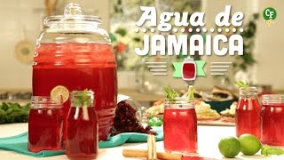 ¿Cómo preparar Agua de Jamaica con Canela y Limón  Cocina Fresca [upl. by Tilda830]