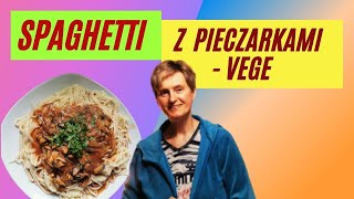 🍝🍃🍴 Wegetariańskie spaghetti z pieczarkami 🍄 [upl. by Steiner896]