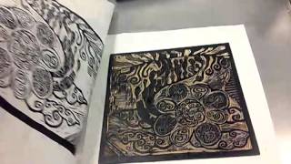 Relief printing press demo [upl. by Anitnahs]