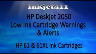 HP Deskjet 2050 Printer Errors HP 61 61XL Cartridges [upl. by Meter]