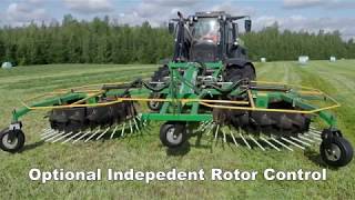 Agronic WR600 Rake with Krone Vario [upl. by Airdnek]