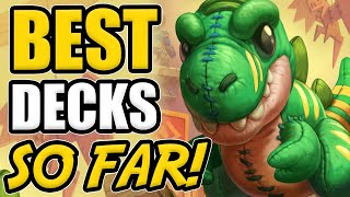 💣TOP 5 BEST NEW DR BOOM MiniSet Decks So Far  Hearthstone [upl. by Plantagenet]