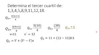 Cálculo de cuartiles deciles y percentiles de manera fácil y sencilla [upl. by Icyak]