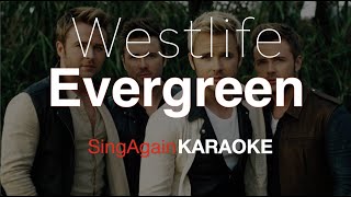 WestlifeEvergreen Karaoke Version Sing Again [upl. by Assilac111]