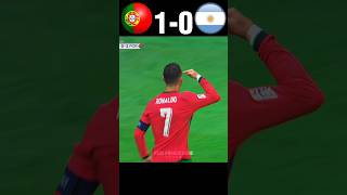 Portugal vs argentina friendly match  2024 imaginary youtube football shorts [upl. by Ajiram]