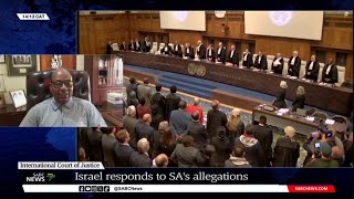 SAIsrael ICJ case  Israel presents its case Dr Kingsley Makhubela [upl. by Sue]