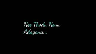 Neethone Adugu Veyanaa Song  Black screen Lyrics  Whistle Movie song [upl. by Trebleda]