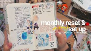 Journal with me December Reset amp Journal Set up  Hobonichi Weeks amp Common planner N1 [upl. by Hildick]