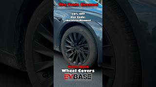 Model 3 Highland Matte Black Wheel Covers by evbaseofficial model3highland [upl. by Noyar]