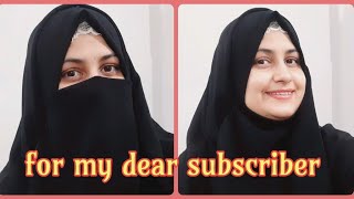 hijab with naqab style on the request of my subscriber❤ [upl. by Nodnek]