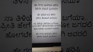 Hey Gagana Golden⭐Ganesh song music kannadasonglyrics [upl. by Aleinad]